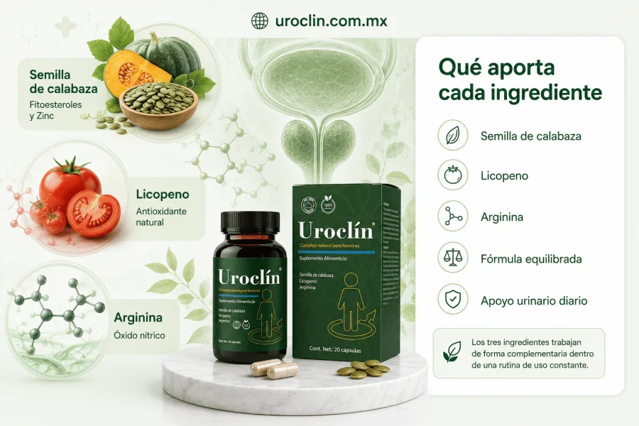 Uroclin — qué aporta cada ingrediente de la fórmula